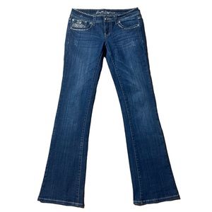 L.A. Idol Beaded Boot Leg Jeans Size 5